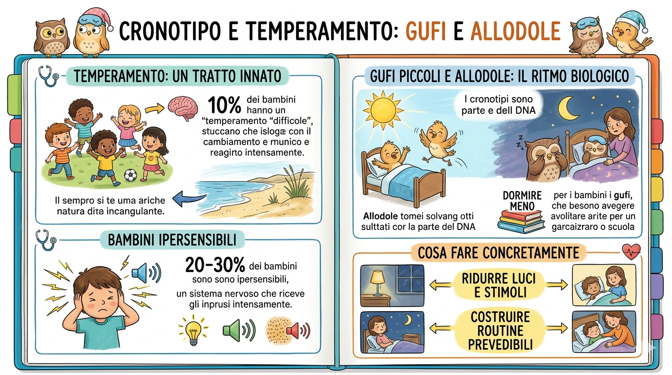 Cronotipo e temperamento: gufi e allodole