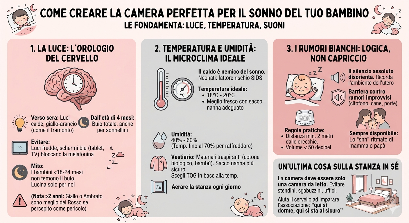 Come creare la camera perfetta per il sonno del tuo bambino